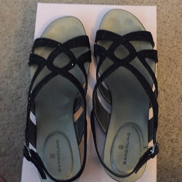 Bandolino Shoes - Black sparkly sandals